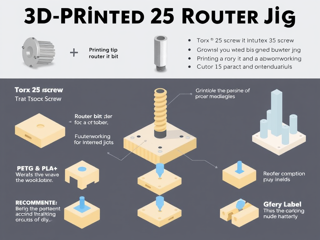 3d print torx 25 router jig